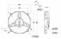 Preview: Elektrolüfter 12V Spal Lüfter 298mm VA26-AP50/C-44A saugend 2090m³/h