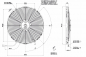 Preview: Elektrolüfter 12V Spal Lüfter 412mm VA18-AP10/C-41A saugend 1820m³/h