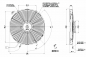 Preview: Elektrolüfter 12V Spal Lüfter 382mm VA08-AP51/C-23A saugend 2220m³/h