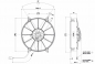 Preview: Elektrolüfter 12V Spal Lüfter 315mm VA03-AP70/LL-37A saugend 2330m³/h