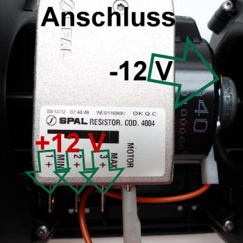 12V Spal Radial Gebläse 006-A46-22GR Heizungslüfter 910m³/h 15,5Amp 1,8kg