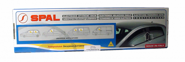 1 Satz SPAL elektrische Fensterheber (2 Türen) incl. 2x Schalter Typ 017 + Kabelsatz NEU für viele Fahrzeuge geeignet
