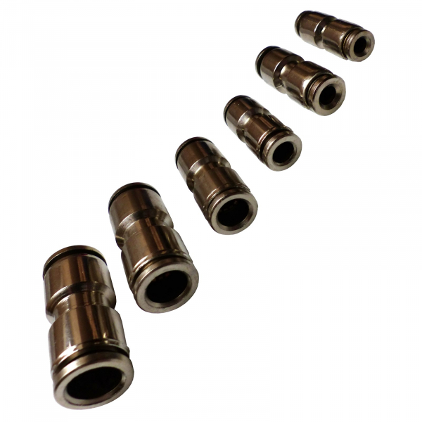 Pneumatisches Steckverbindungs-Set (Stahl) 4mm/5mm/6mm/8mm/10mm/12mm